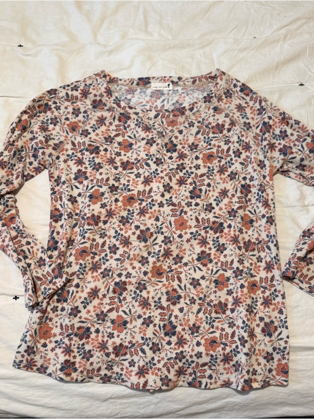 Mindy Mae’s Market Long Sleeve Waffle Henley